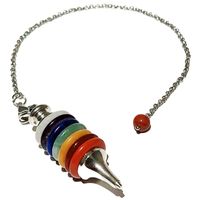 Ohm Oils Healing Crystal Pendulum with Chakra Energy Stones